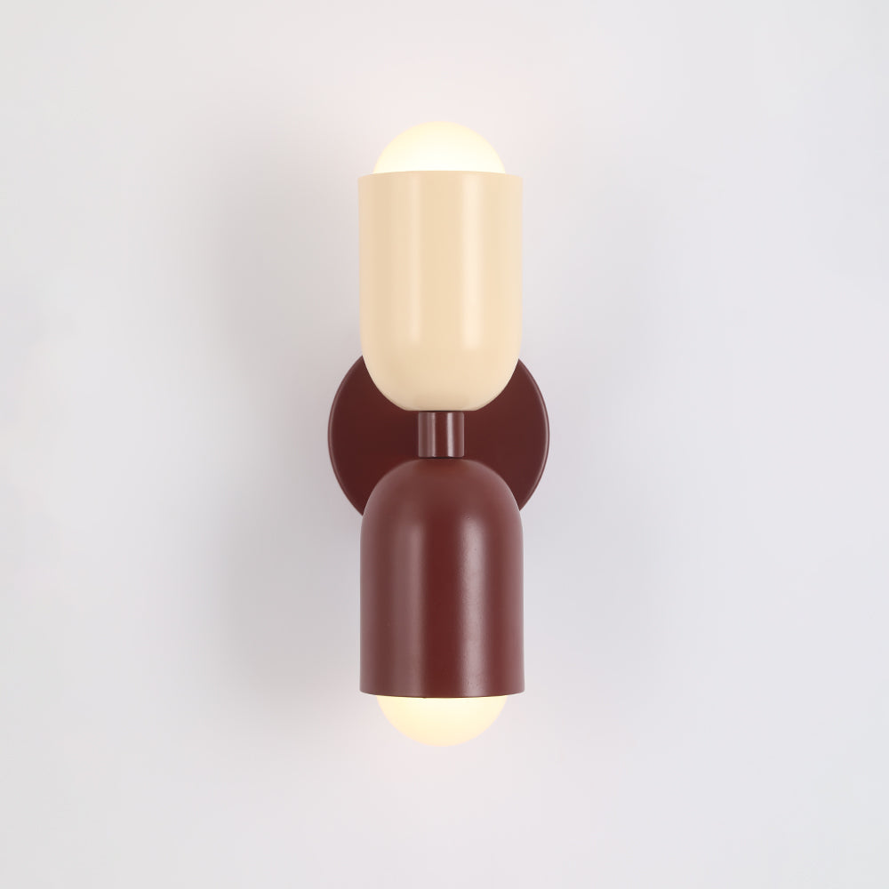 Valentina Modern Art Decoration Double-Headed Colorful Wall Lamp - Neutral Decor