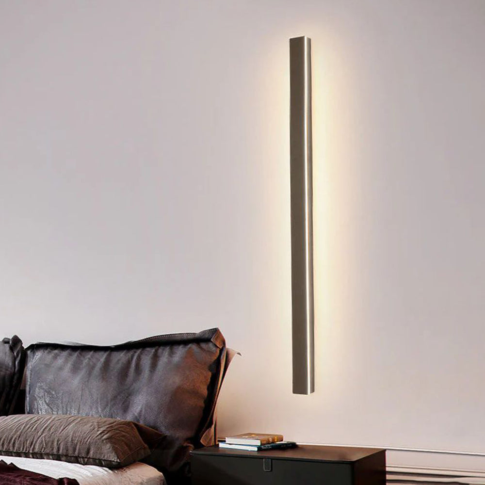 Arisha Sleek Minimalist Rimless Linear Outdoor Wall Light - Neutral Decor