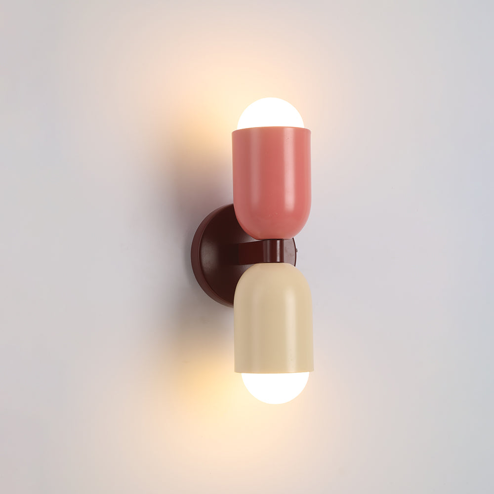 Valentina Modern Art Decoration Double-Headed Colorful Wall Lamp - Neutral Decor
