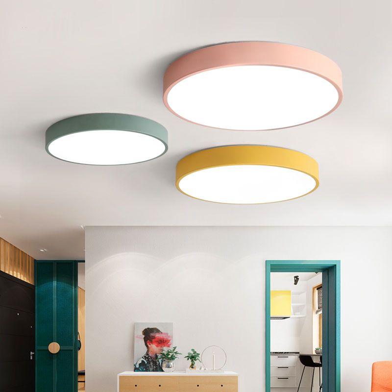 Valentina Ceiling Light Round Flush Mount Bedroom - Neutral Decor