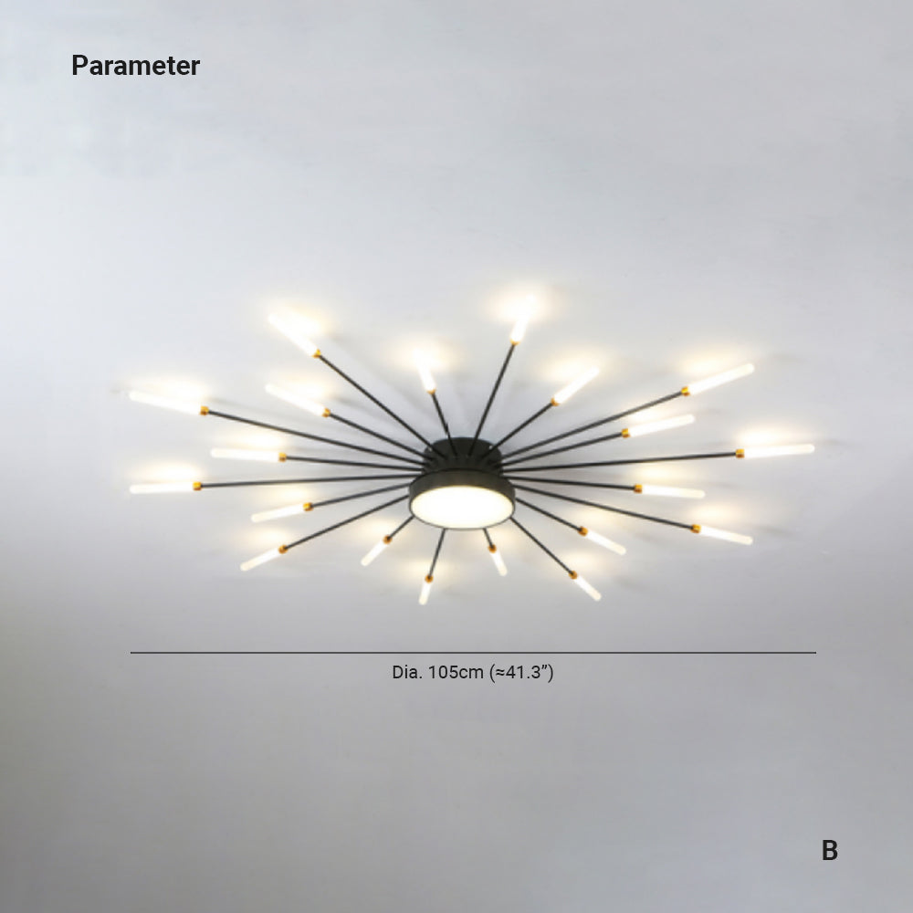 Arisha Modern Home Decoration Fireworks LED Ceiling Light - Neutral Decor