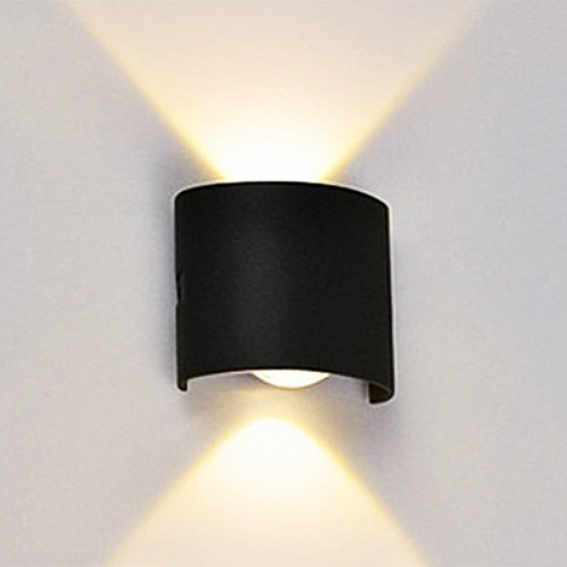 Ray Modern Rectangular Outdoor Wall Lamp Water-Wave - Neutral Decor