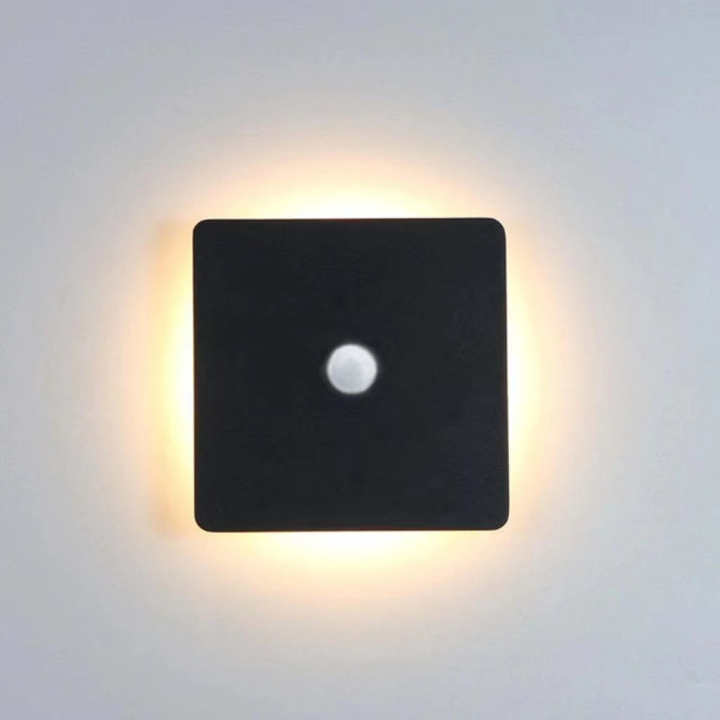 Ray Minimalist Round Square Outdoor Wall Lamp LED - Neutral Decor