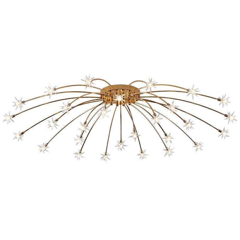Arisha Art Deco Starry Glass Flush Mount Ceiling Light - Neutral Decor