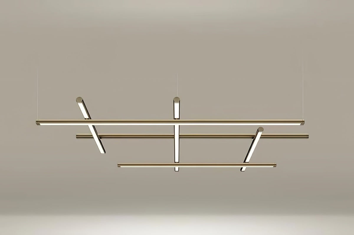 Caelian Geometric Linear Grid Pendant Lamp