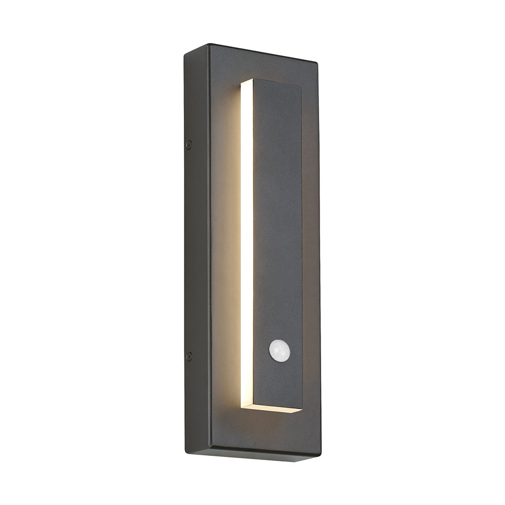Arisha Modern Square Ring Outdoor Wall Lamp, Dark/Gray Bronze - Neutral Decor