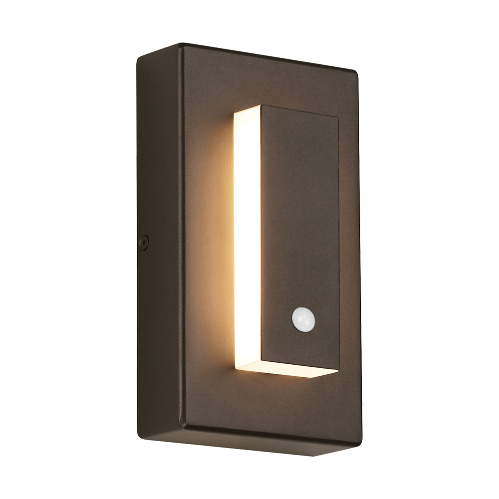 Arisha Modern Square Ring Outdoor Wall Lamp, Dark/Gray Bronze - Neutral Decor