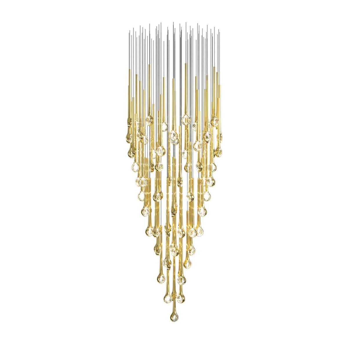 Cicarir Gradient Gold Glass Chandelier