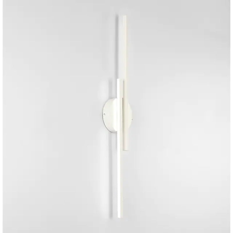 Elgo Modern Nordic Disc/Linear Metal LED Wall Lamp, Black/White - Neutral Decor