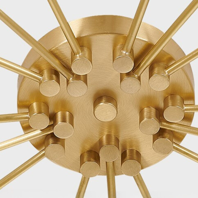Arisha Art Deco Starry Glass Flush Mount Ceiling Light - Neutral Decor