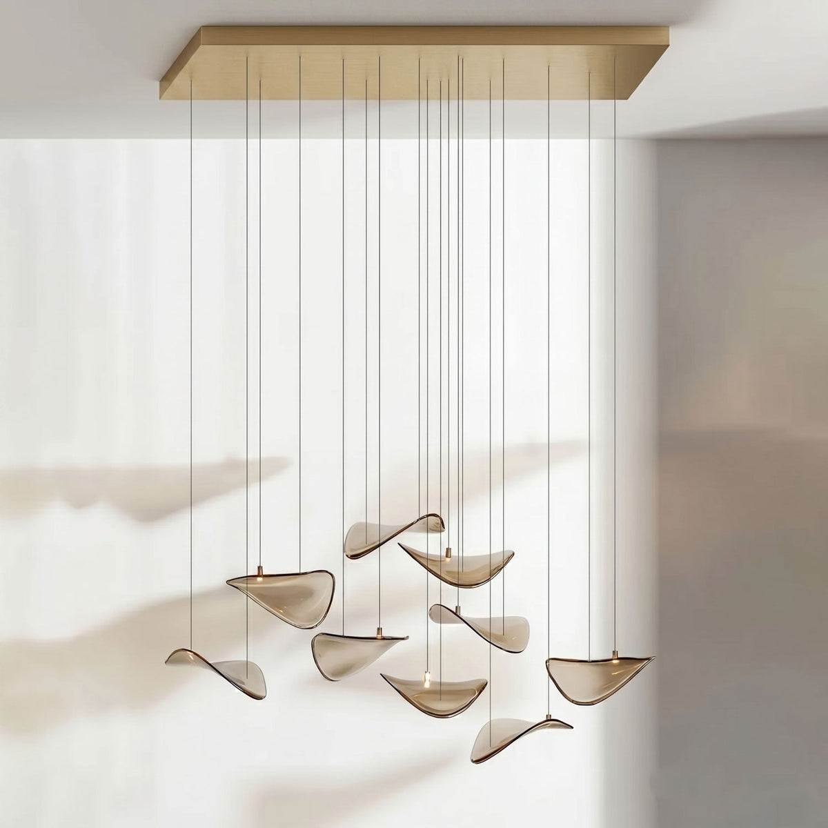 Beauvale Wave Floating Leaf Chandelier