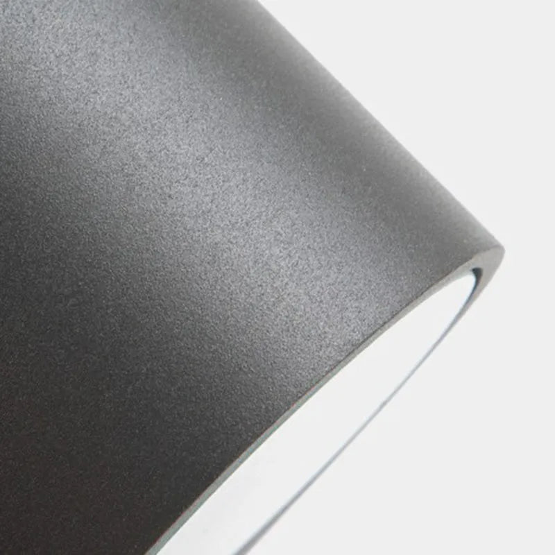 Tavon Minimalist Metal Square Outdoor Wall Lamp, Black - Neutral Decor