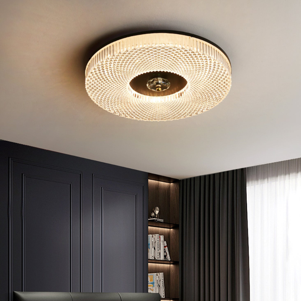 Kristy Modern Round LED Flush Mount Ceiling Light Bedroom - Neutral Decor