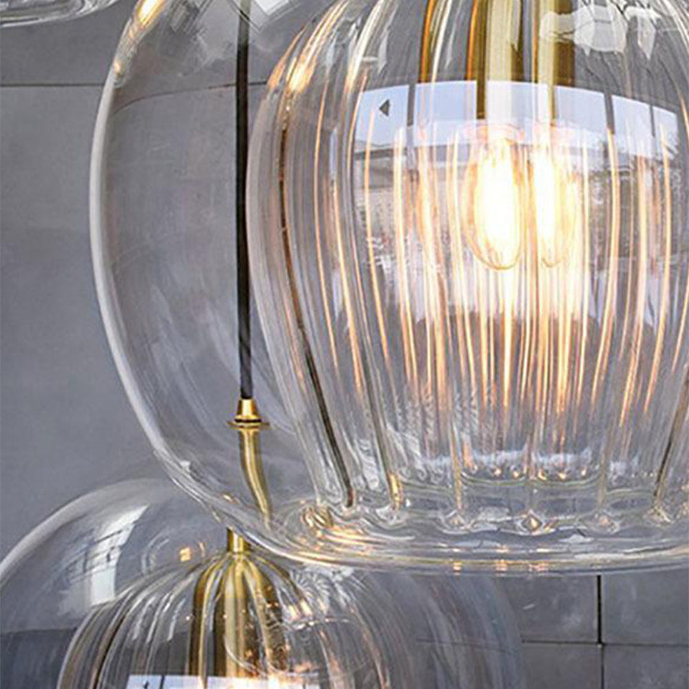 Valentina Nordic Glass Globe Pendant Light Bedroom - Neutral Decor