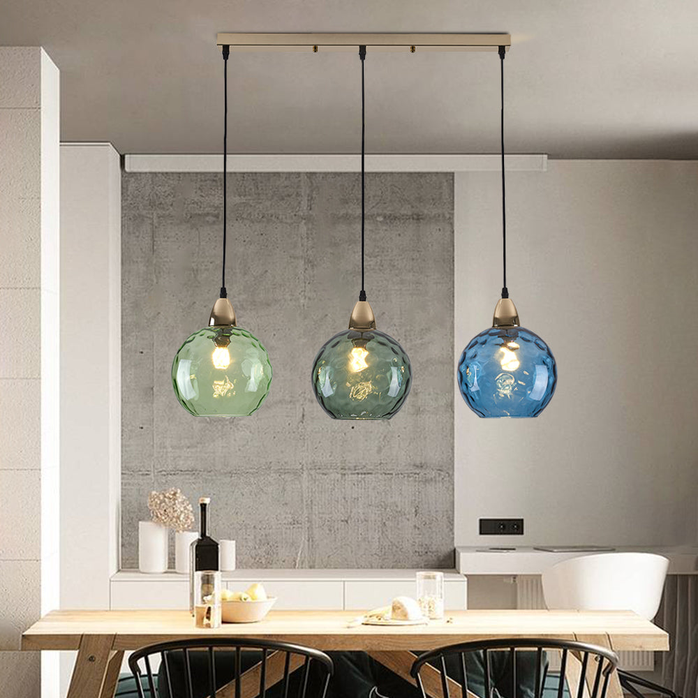 Valentina Pendant Light Water Ripple Cluster, 3 Head - Neutral Decor