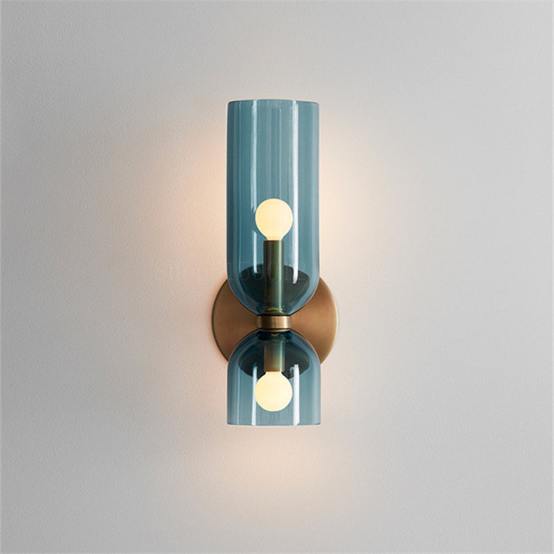 Valentina Modern Bedroom Glass Wall Lamp Sconce - Neutral Decor