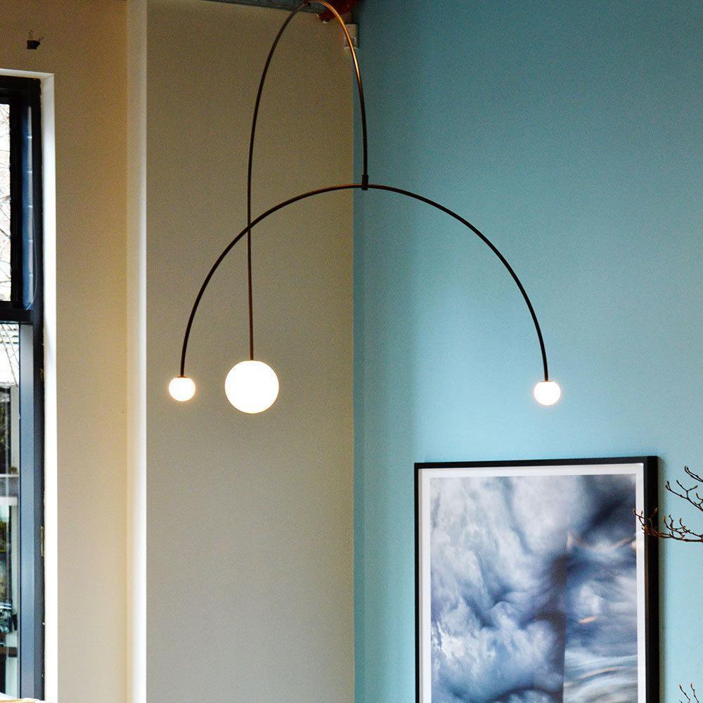Viraiseon Chandelier Mobile Black Minimalist