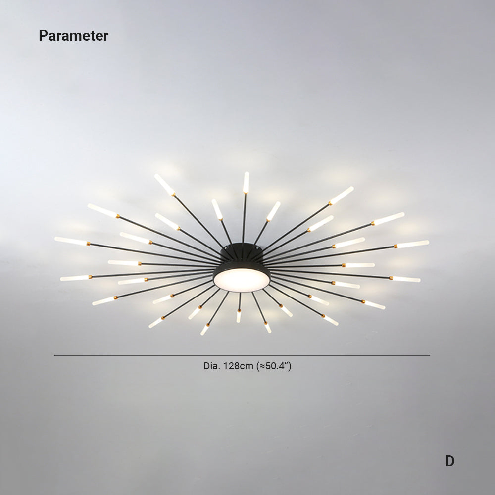Arisha Modern Home Decoration Fireworks LED Ceiling Light - Neutral Decor