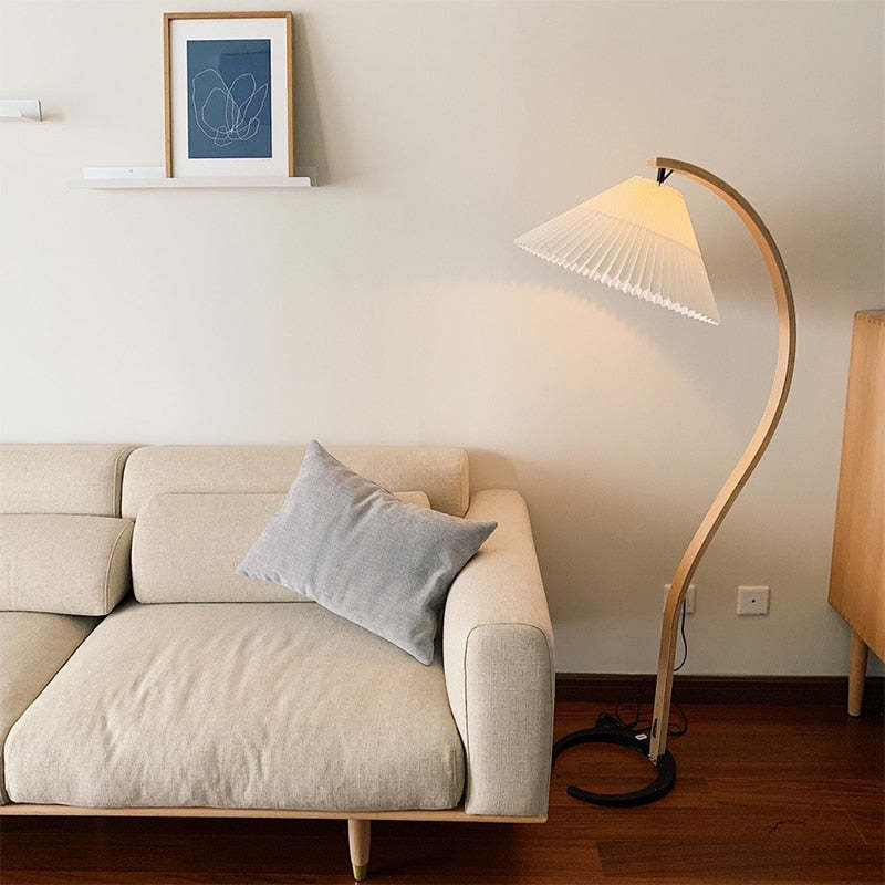 Ritta Floor Lamp Caprani Unique LED Wood Bedroom/Living Room - Neutral Decor