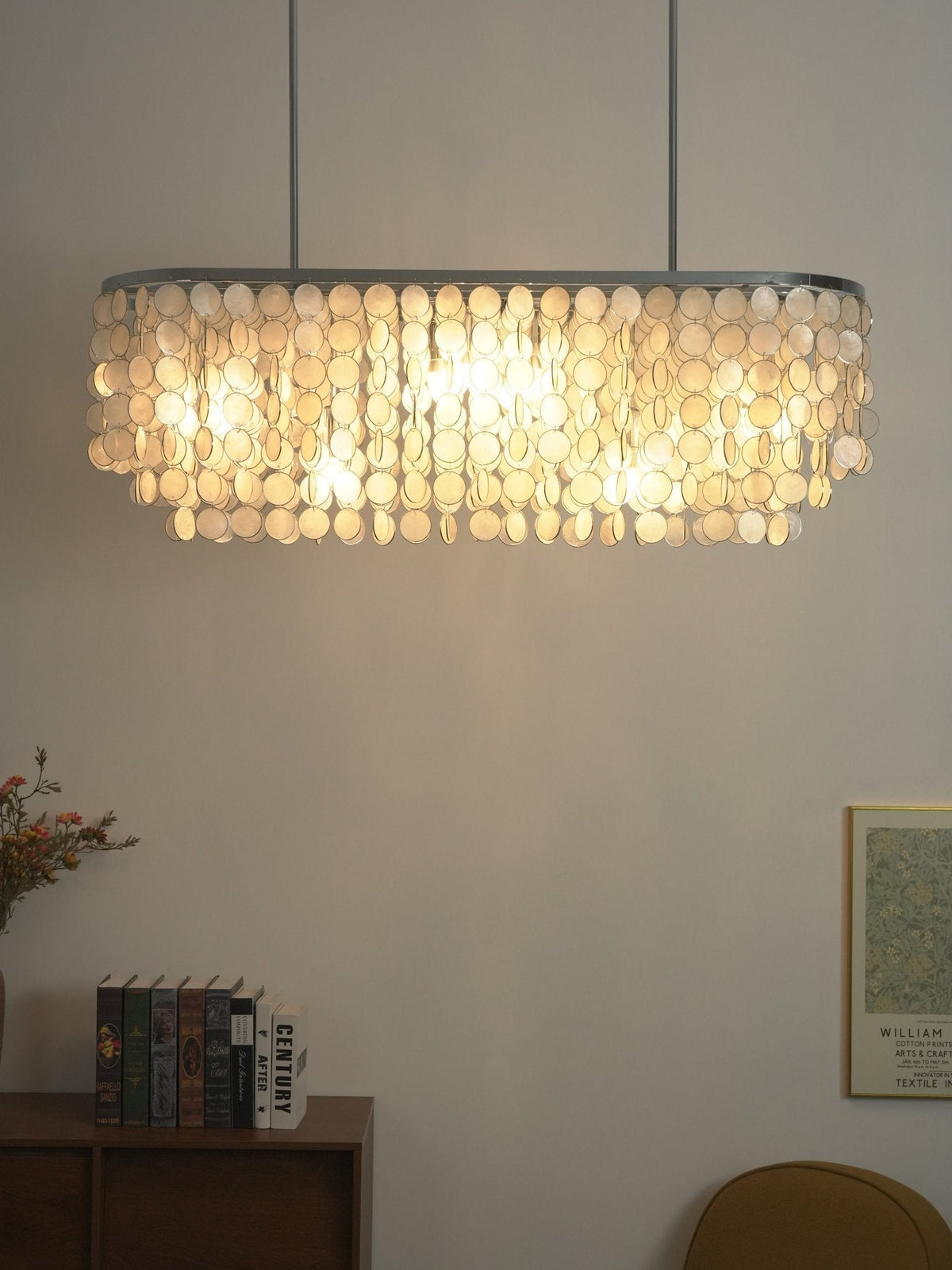 Eiric Shell Linear Chandelier