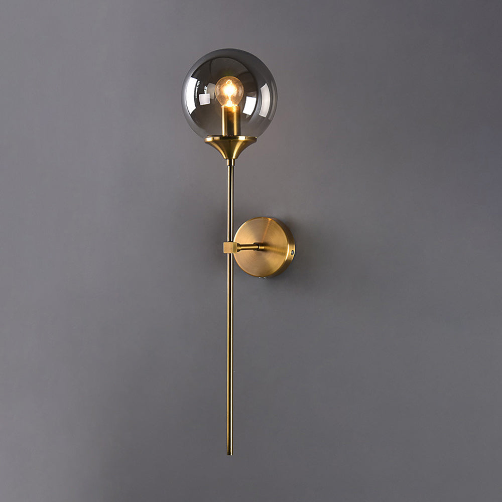 Valentina Modern Globe Glass Wall Lamp - Neutral Decor