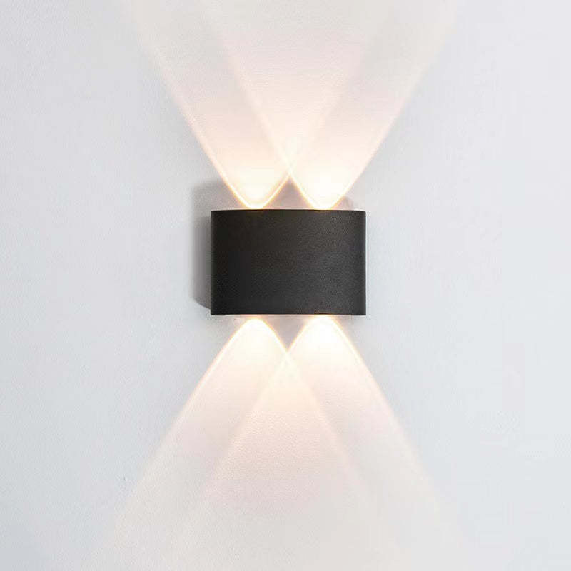 Ray Modern Rectangular Outdoor Wall Lamp Water-Wave - Neutral Decor