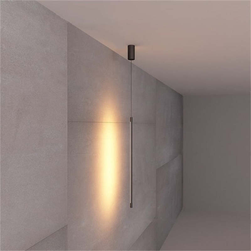 Arisha Minimalist Linear Acrylic Pendant Light - Neutral Decor