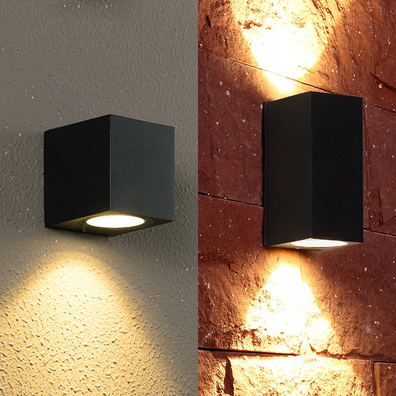 Ray Minimalist Square Outdoor Wall Lamp - Neutral Decor