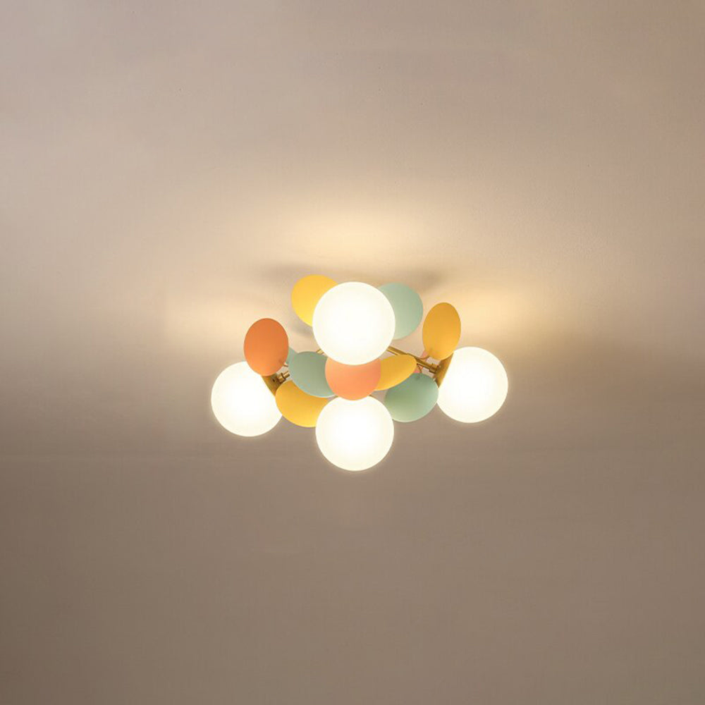 Aria Multicolored Flower Branch Chandelier Living Room - Neutral Decor