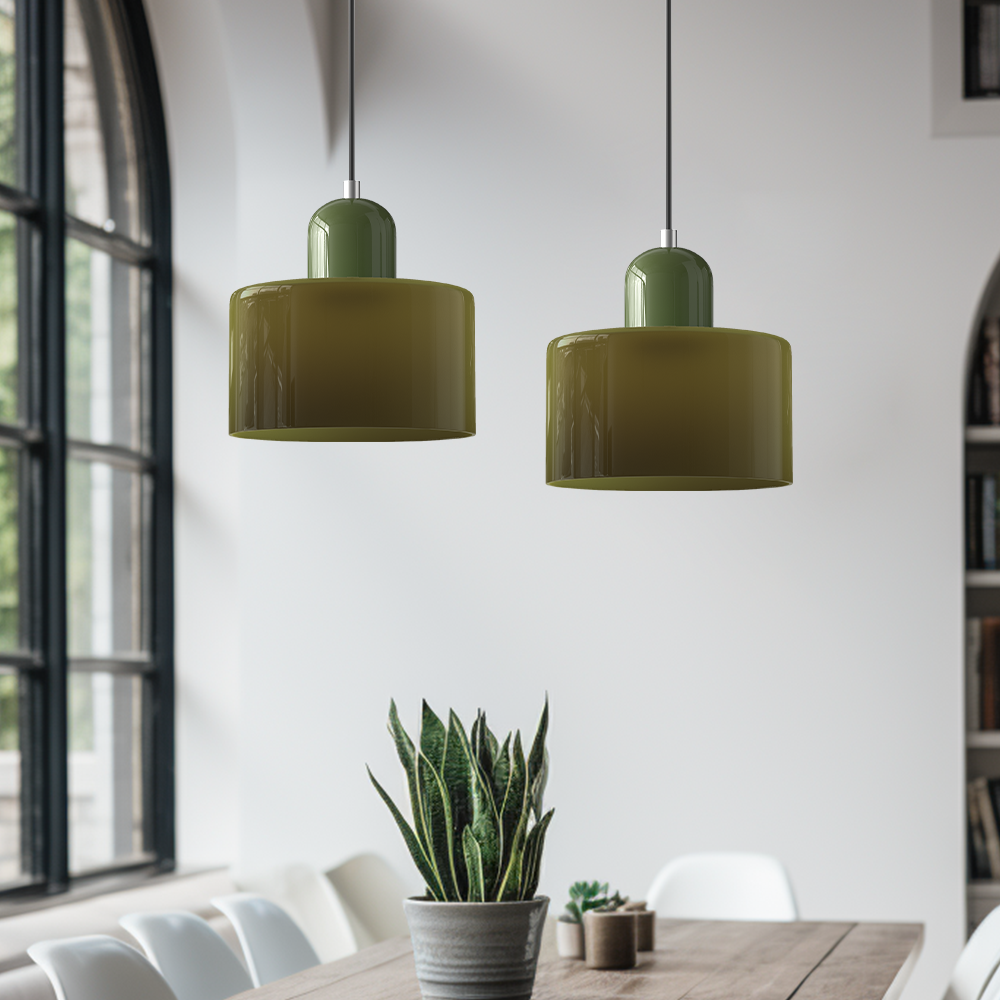 Valentina Modern Glass Kitchen Island Pendant Light - Neutral Decor