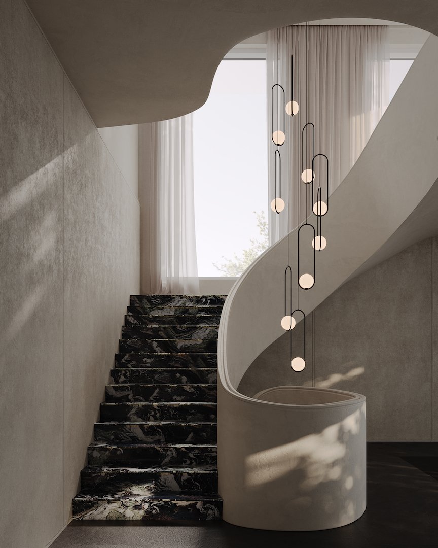 Cyvora Modern Minimalist Combination Glass Chandelier