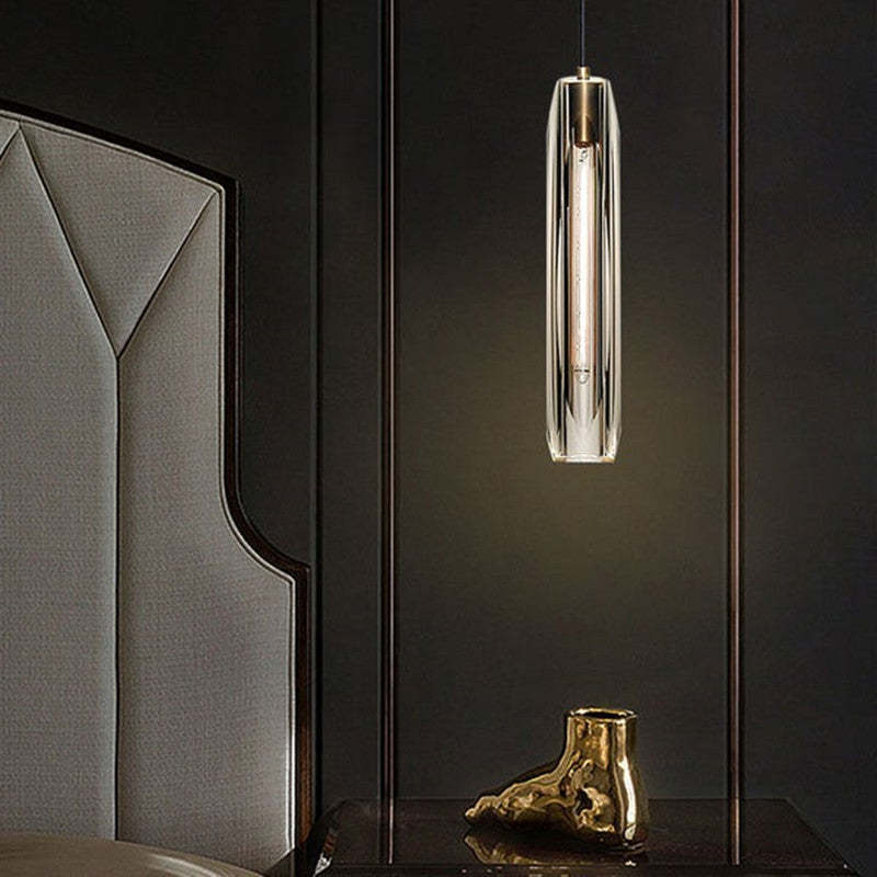 Arisha Brass Designer LED Glass Pendant Lamp - Neutral Decor