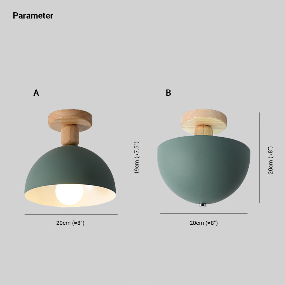 Muto Modern LED Ceiling Light Fixtures Wood/ Living Room - Neutral Decor