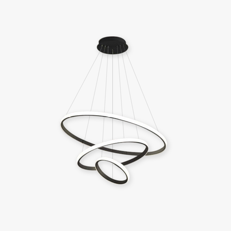 Arisha Modern Ring /Silicon Pendant Light, 2/3/4 Rings - Neutral Decor