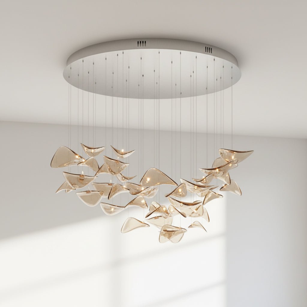 Beauvale Wave Floating Leaf Chandelier