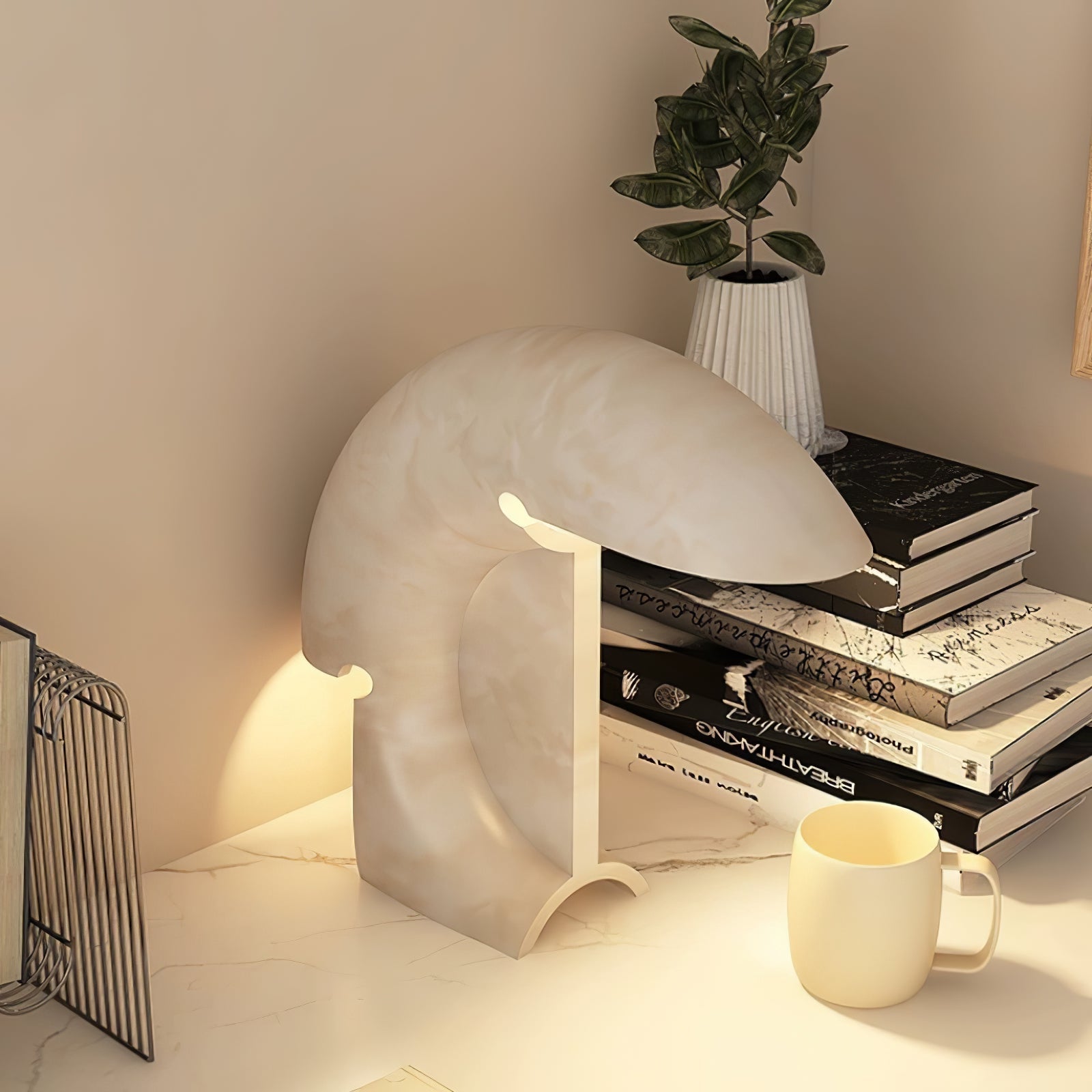 Emmy Modern Marble Table Lamp