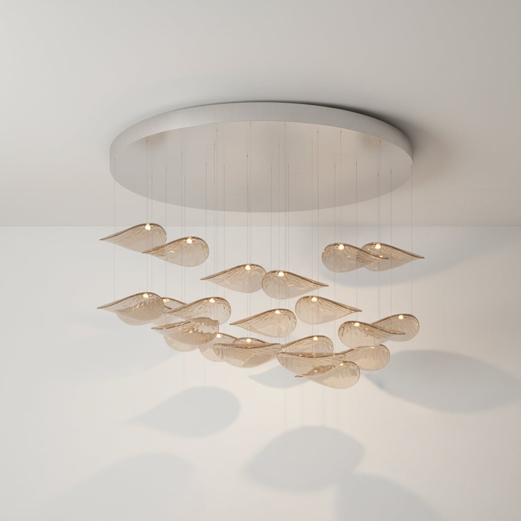 Beauvale Wave Floating Leaf Chandelier