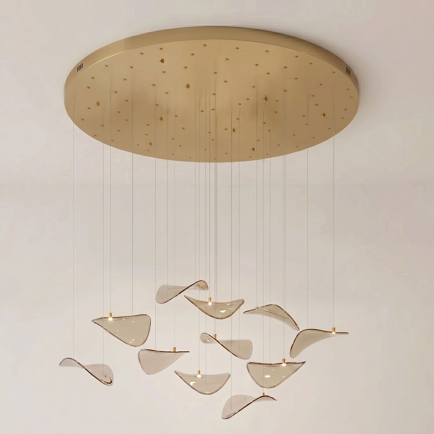 Beauvale Wave Floating Leaf Chandelier