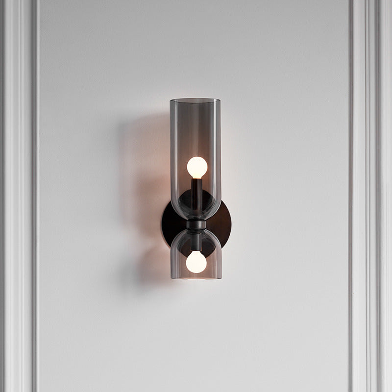 Valentina Modern Bedroom Glass Wall Lamp Sconce - Neutral Decor