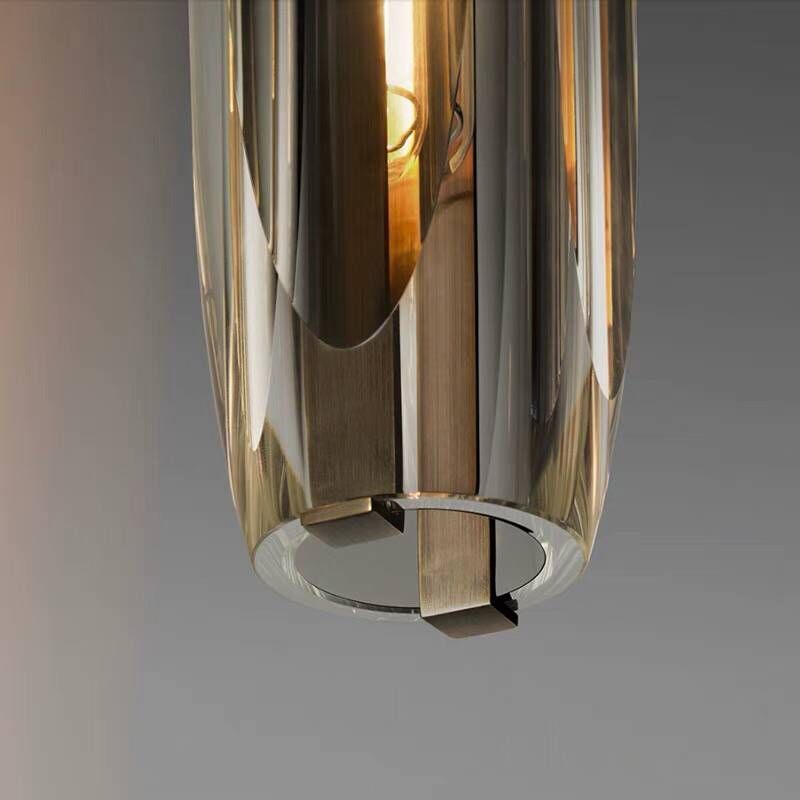 Arisha Brass Designer LED Glass Pendant Lamp - Neutral Decor