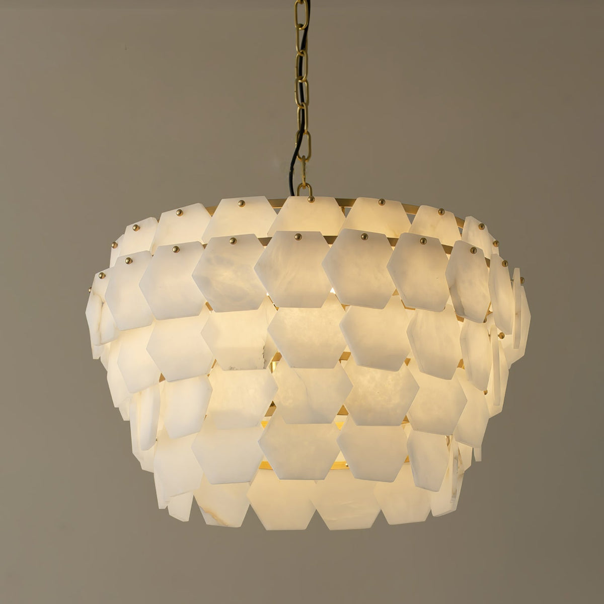 Evenaris Honeycomb Alabaster Chandelier