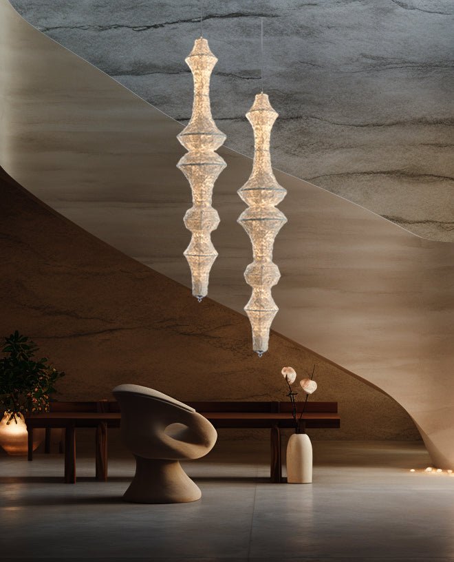 Vozoryra Textured Paper Pendant Light