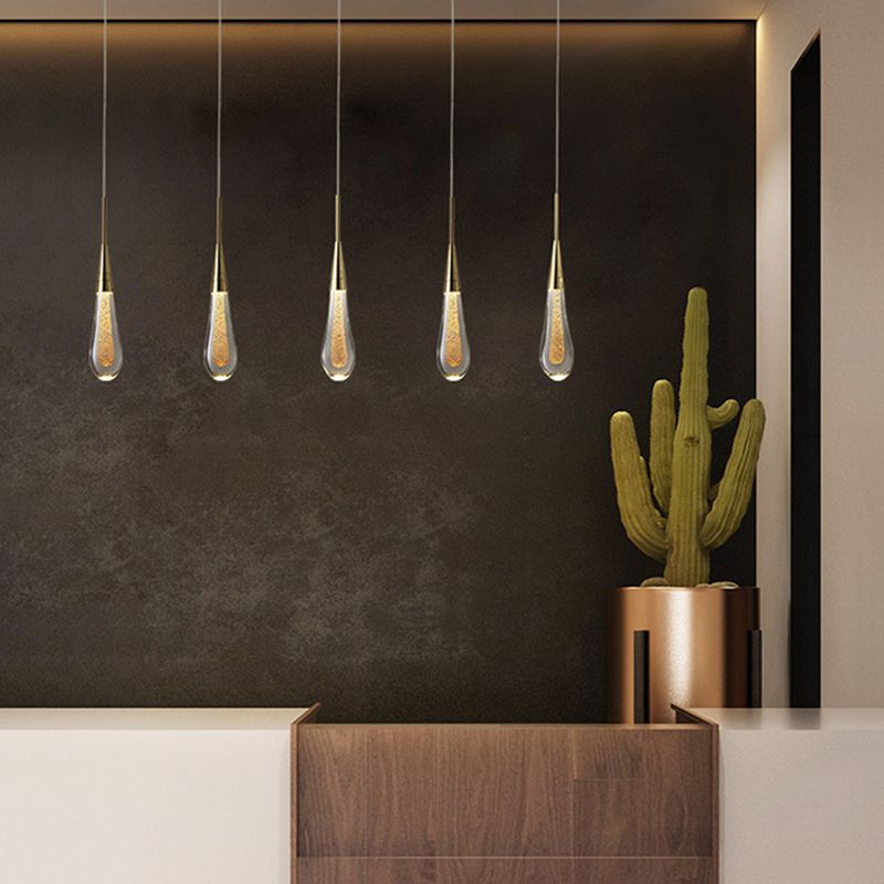 Valentina Teardrop Pendant Light Crystal Bedroom - Neutral Decor