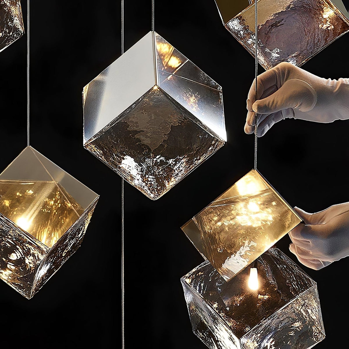 Prismatic Vapor Chandelier