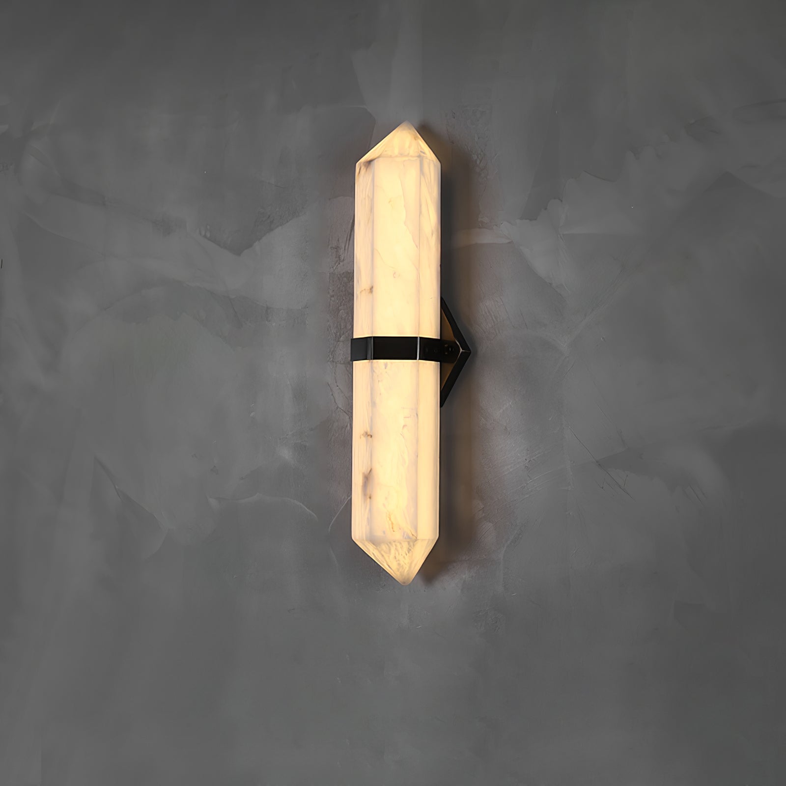 Albiaya Wall Light Alabaster Brass for Bedroom