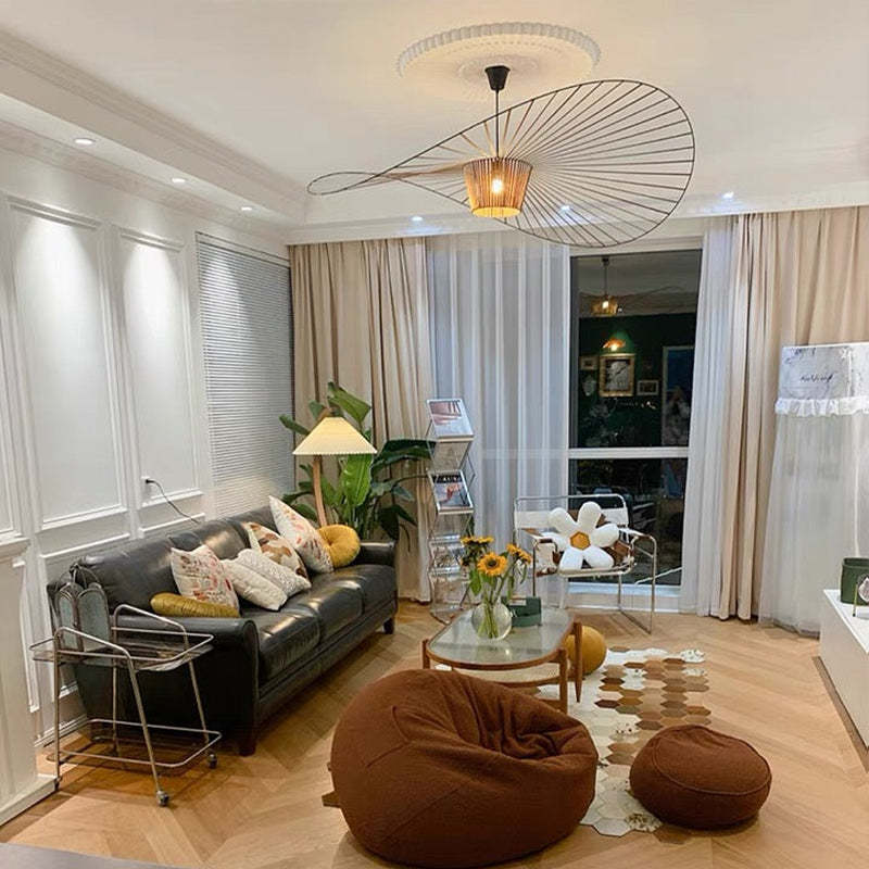 Ritta Modern Flower Fabric Pendant Light - Neutral Decor