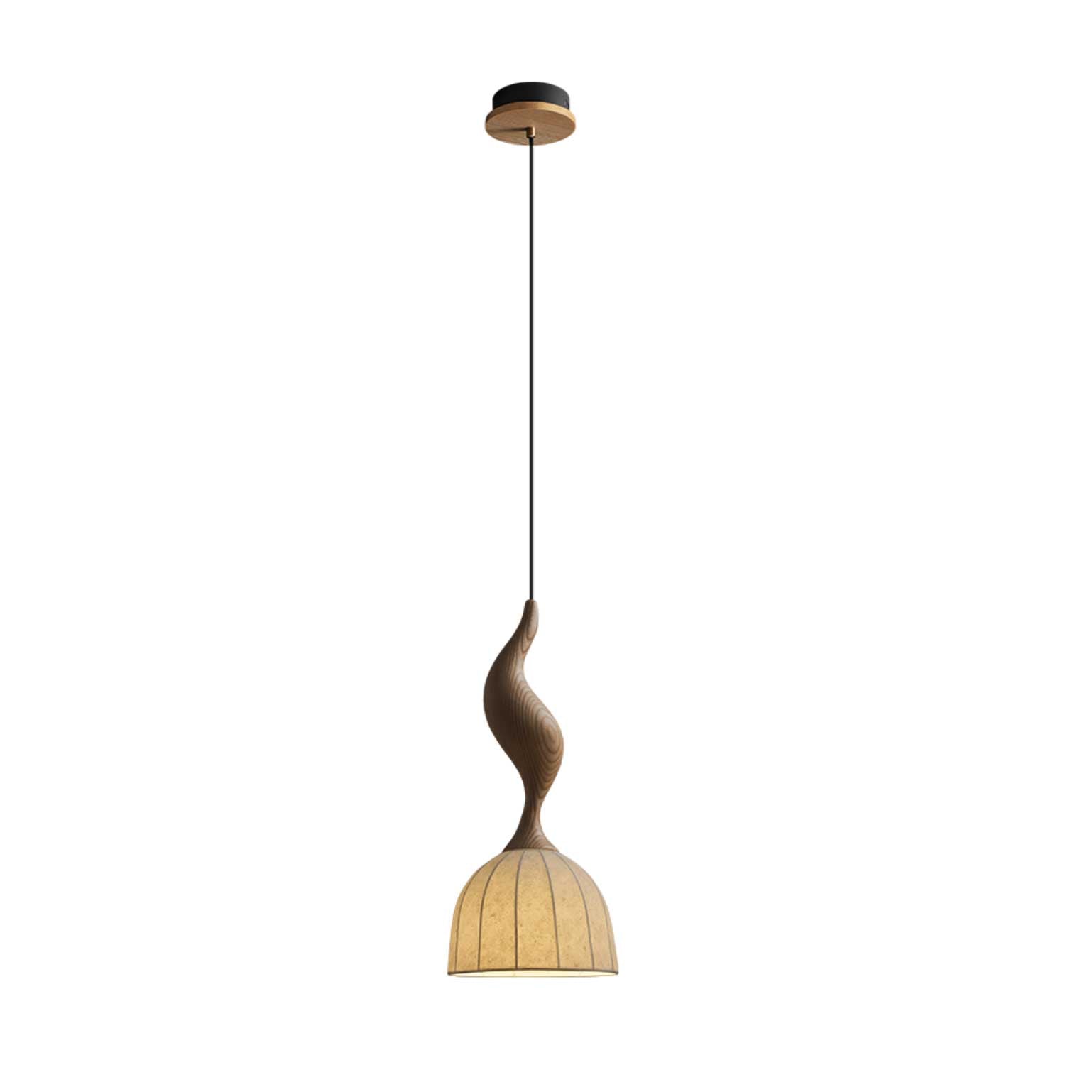 Colire Creativity Twisted Wood Pendant Light