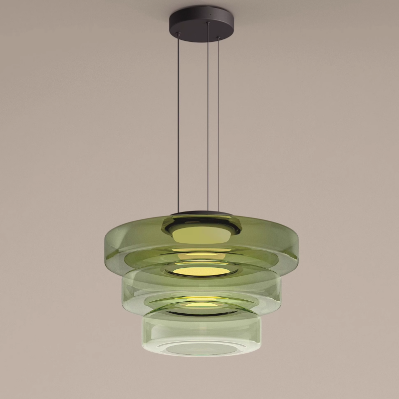 Valentina Glass Pendant Light Multi-tiered Structure - Neutral Decor