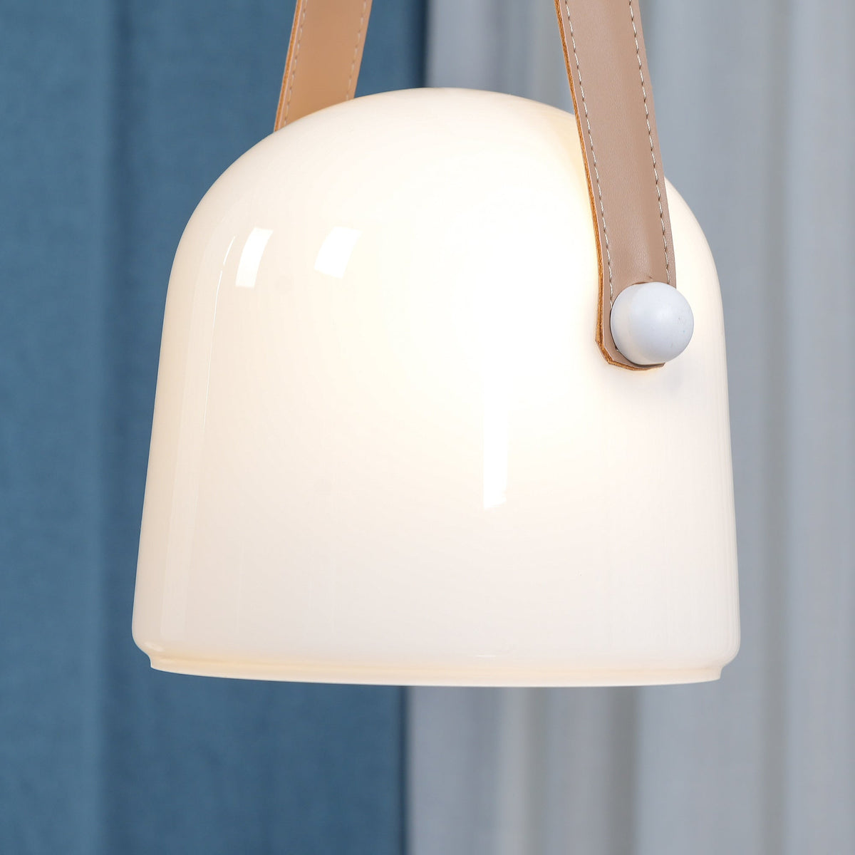 Averisce Leather Industrial Pendant Light