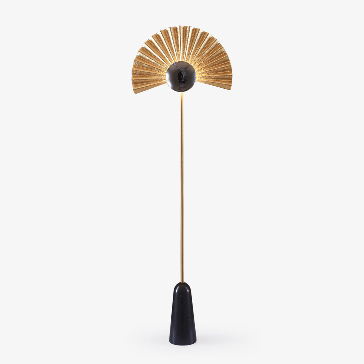 Solvaar Gilded Fan Floor Lamp